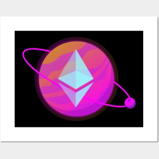 Ethereum Planet Posters and Art